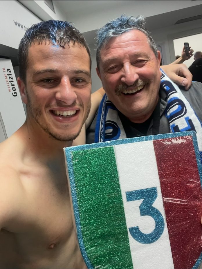 Diego Demme con Tommaso Starace (fonte: Instagram ufficiale Diego Demme)