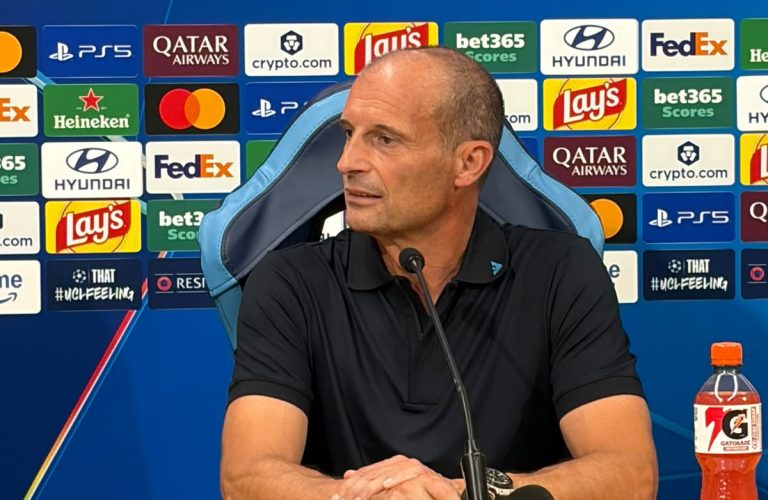 Napoli, Allegri: “In Champions ci confronteremo con i migliori. Out Anguissa, Neres da valutare”