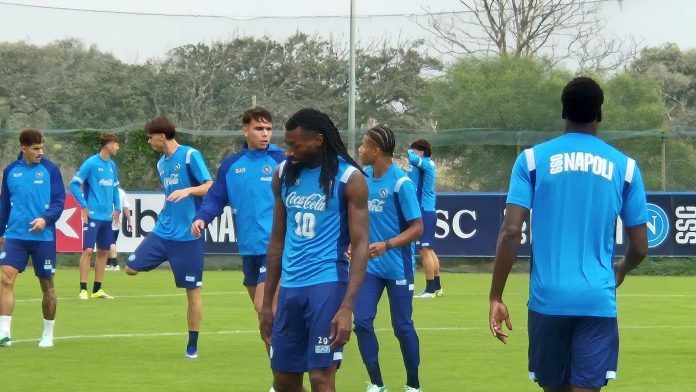 Anguissa in allenamento (Videoinformazioni.com)