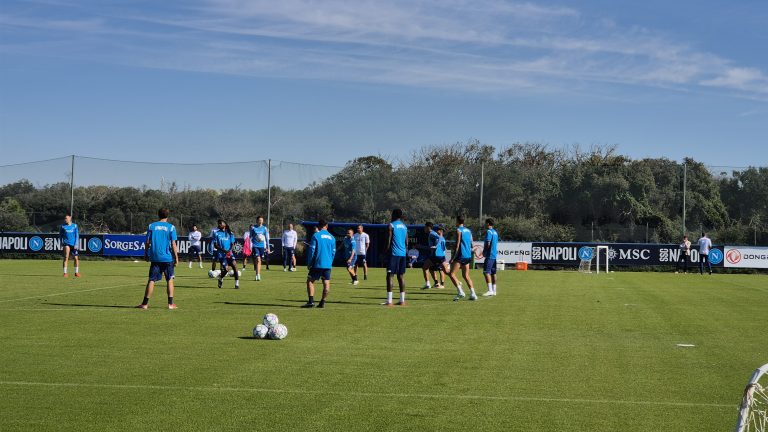 Napoli, allenamento alla vigilia del Bodo Glimt: le ultime da Castel Volturno