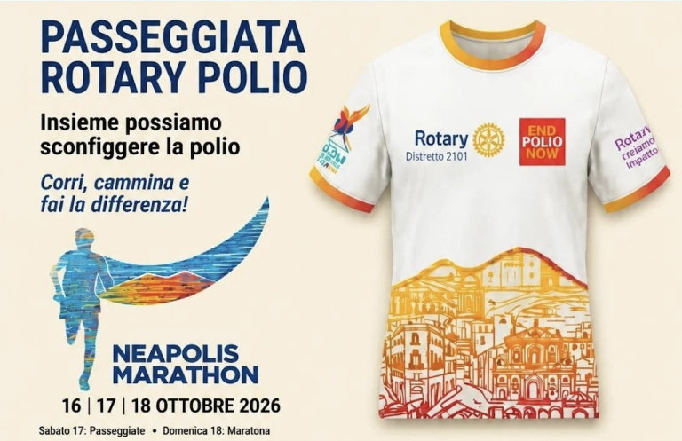 Rotary e Rotaract in strada con Neapolis Marathon