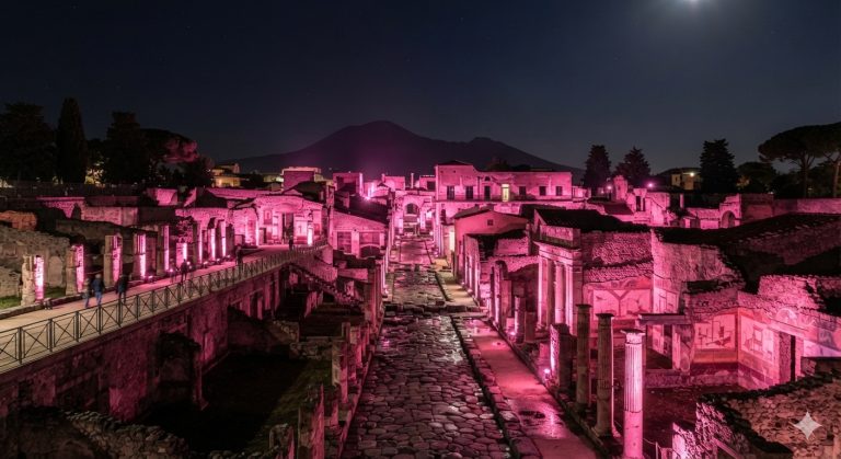 Ercolano illumina monumenti per le Giornate di sensibilizzazione